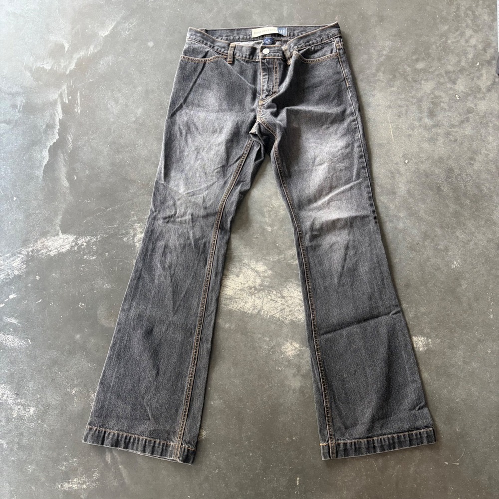 Gap Long and Lean Jeans Gray Flare Leg Denim Womens 6R
